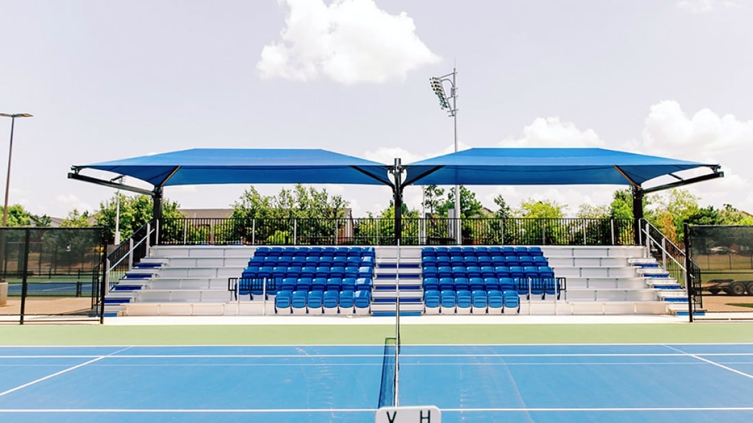 Edmond Tennis Center-OK-Shade-Dual Dome Suspended Cantilever-View 27-Web