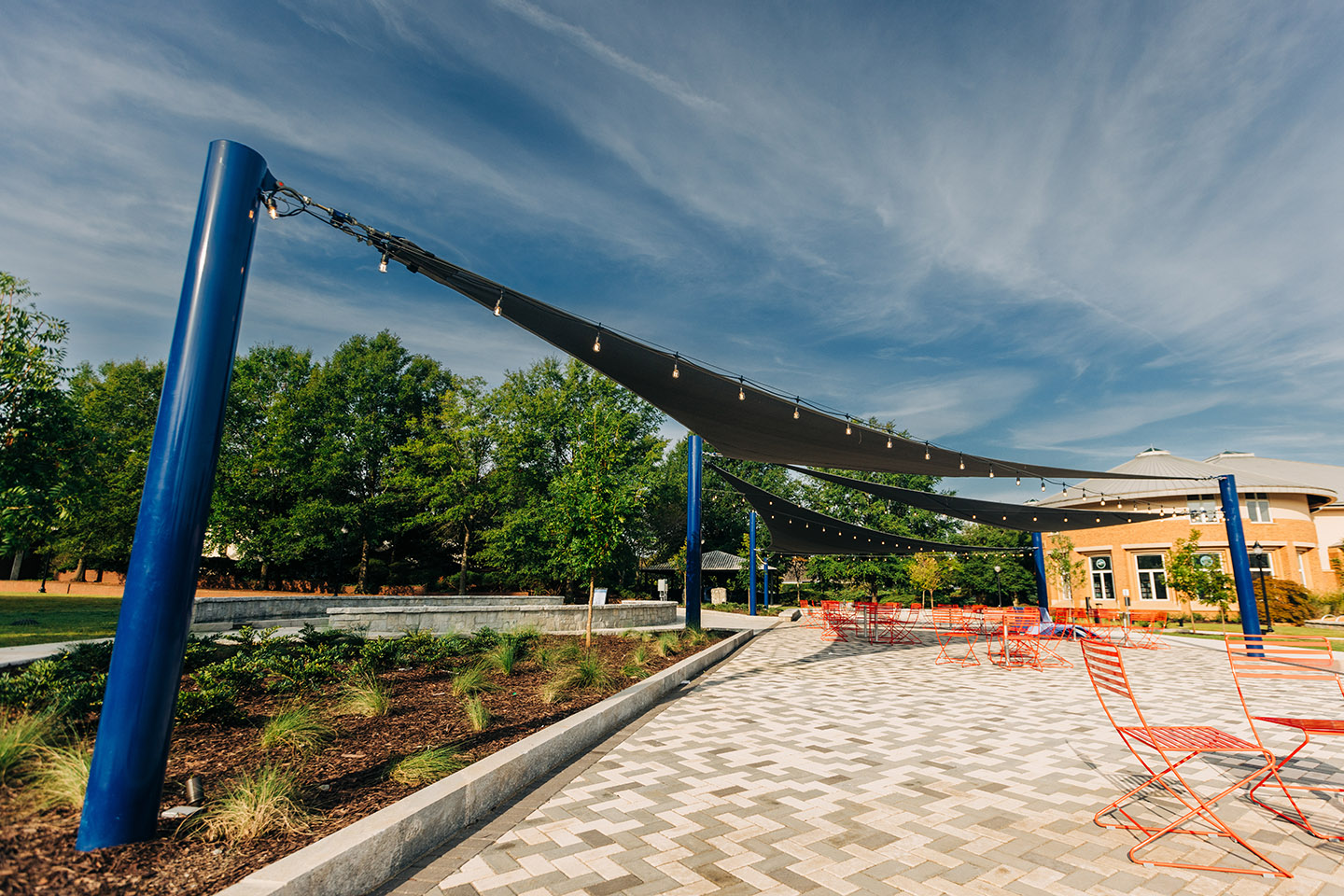 Creating Ambiance with Electrical Work in Shade Structure Columns