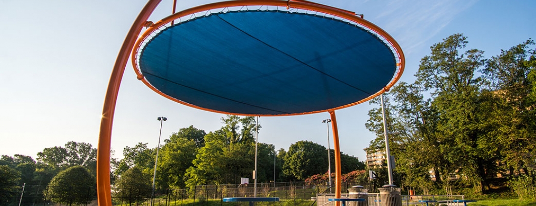 Stratford Park Upgrades Facilities with an Iconic Shade Structure