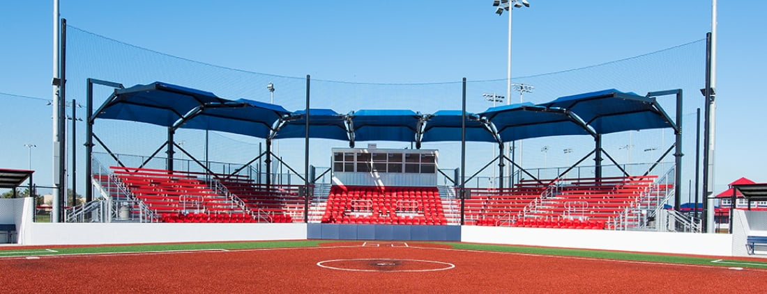 USSSA Space Coast Complex Renovates Spectator Seating with Superior Shade